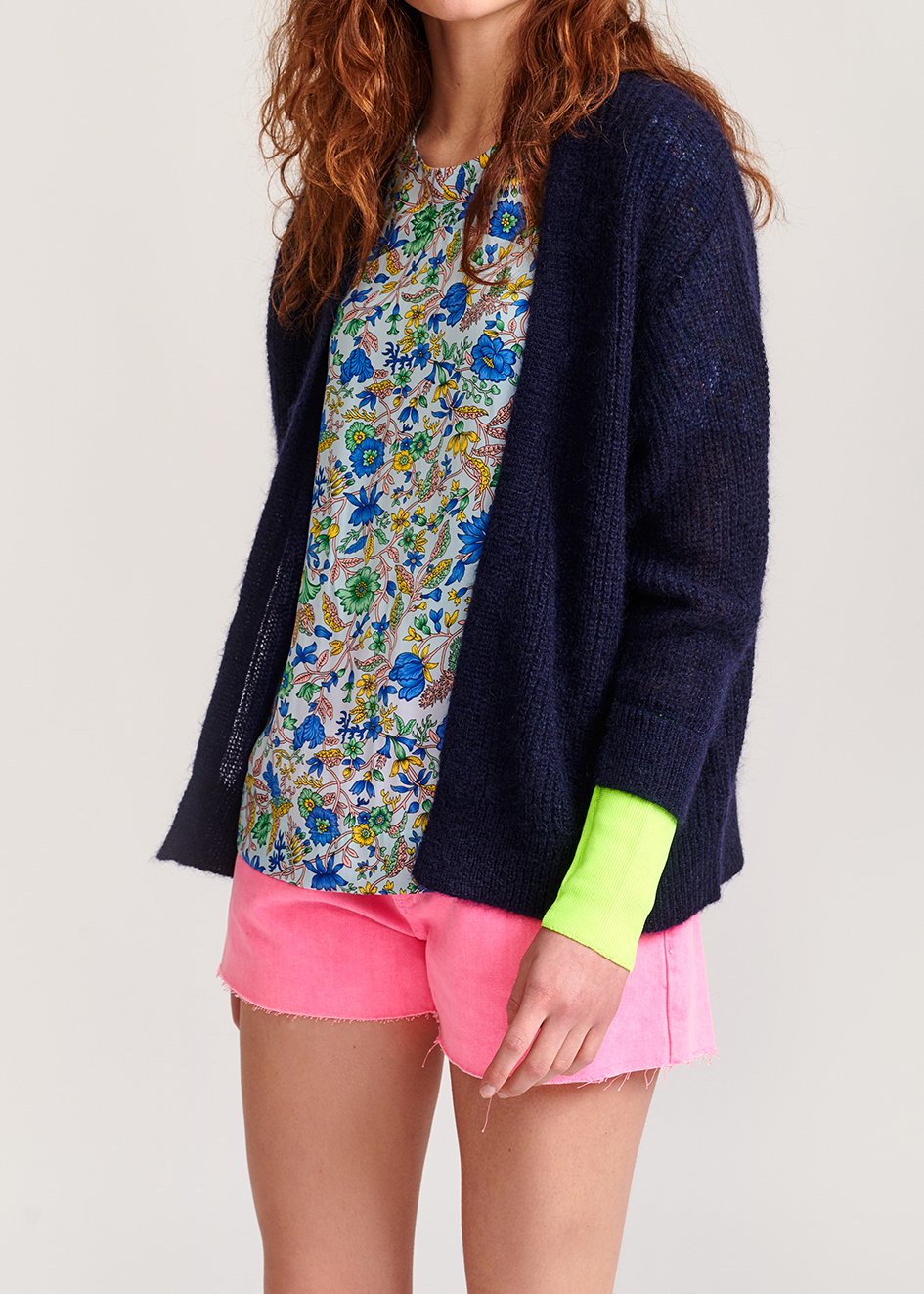 Light blue floral-print top RE—SSENTIEL second-hand photo 8