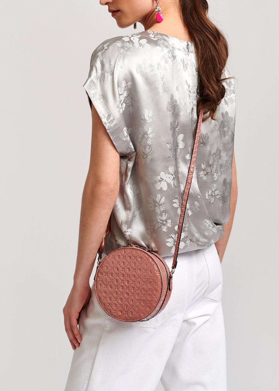 Top gris en jacquard fleuri RE—SSENTIEL seconde main photo 5