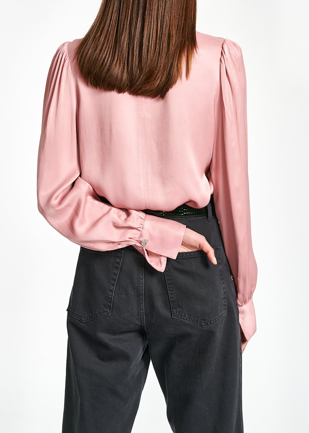 Top satiné rose RE—SSENTIEL seconde main photo 3