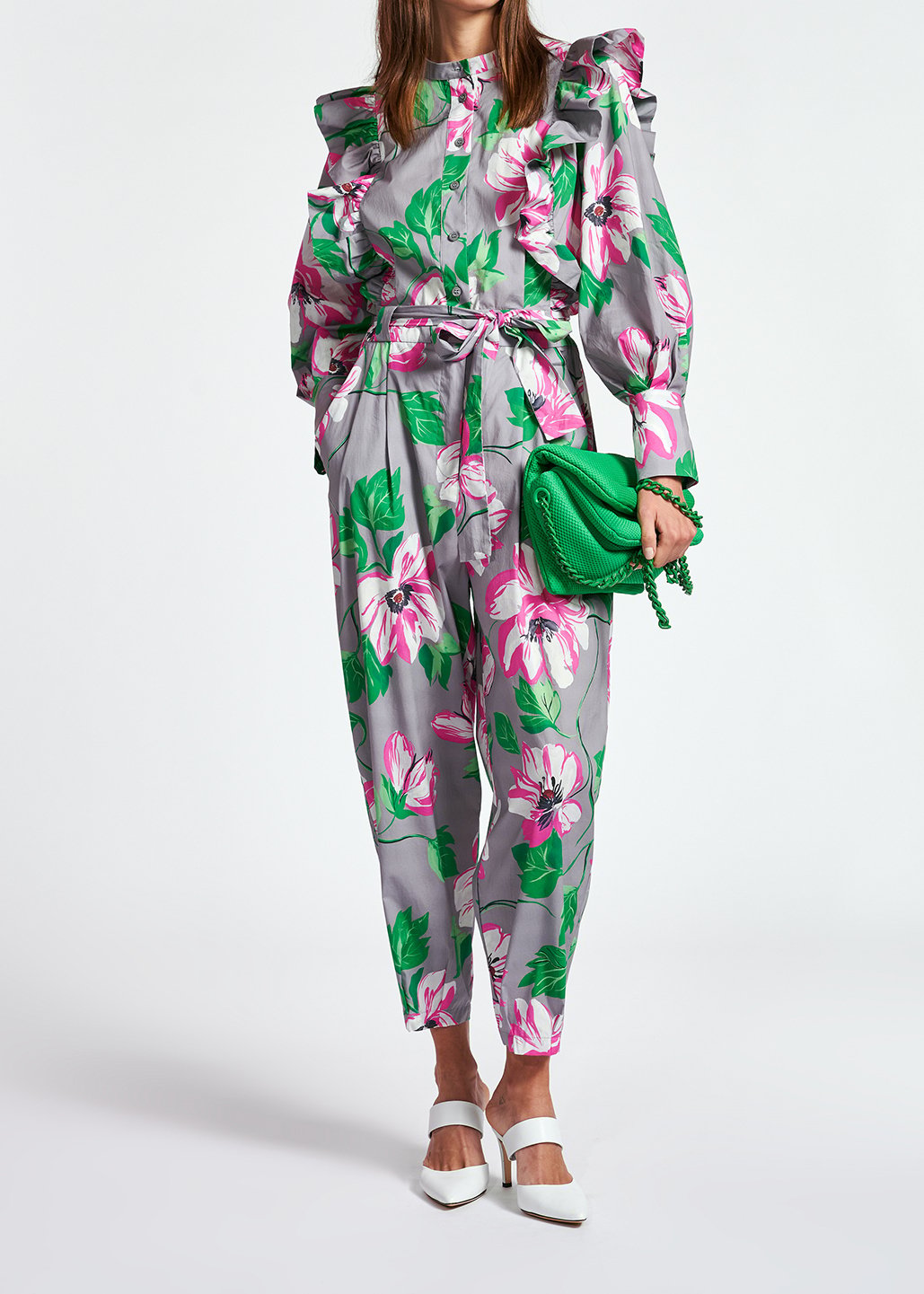 Ruggle sleeve jumpsuit RE—SSENTIEL second-hand photo 3