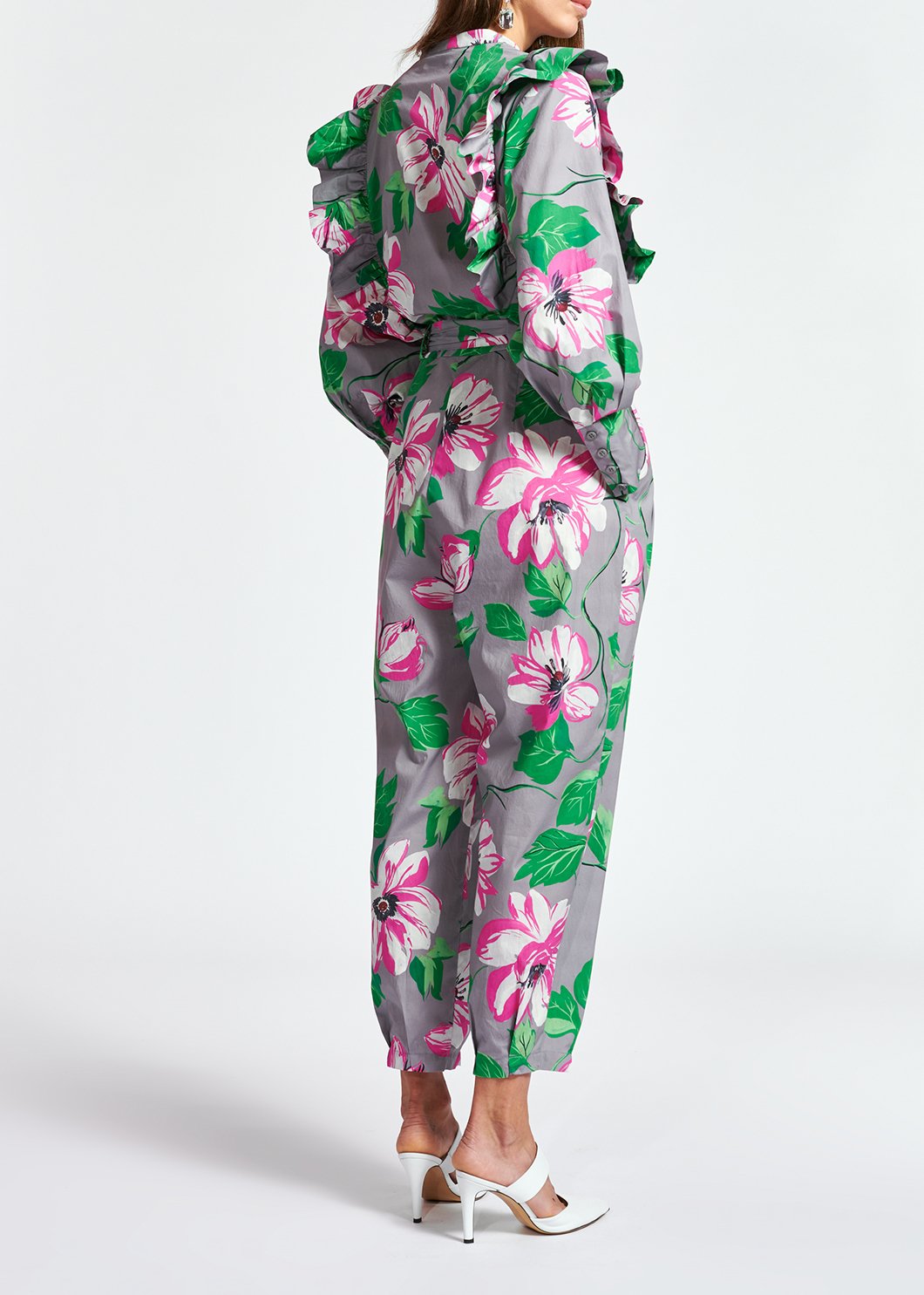 Ruggle sleeve jumpsuit RE—SSENTIEL second-hand photo 4