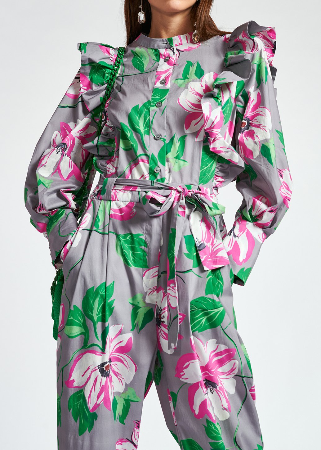 Ruggle sleeve jumpsuit RE—SSENTIEL second-hand photo 7
