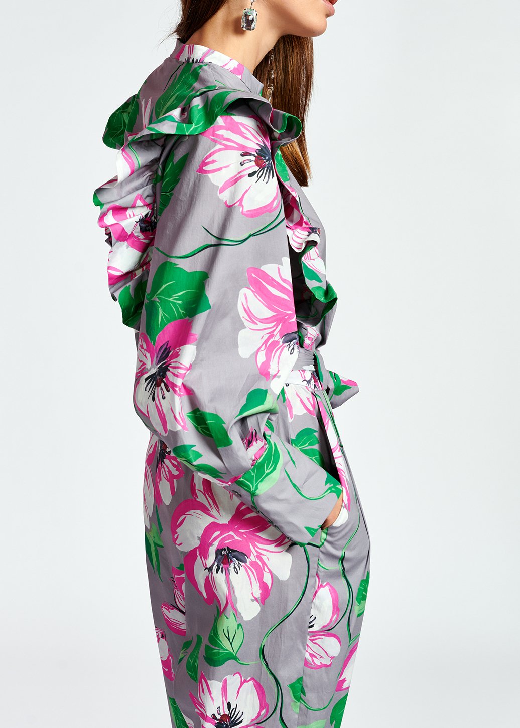 Ruggle sleeve jumpsuit RE—SSENTIEL second-hand photo 8