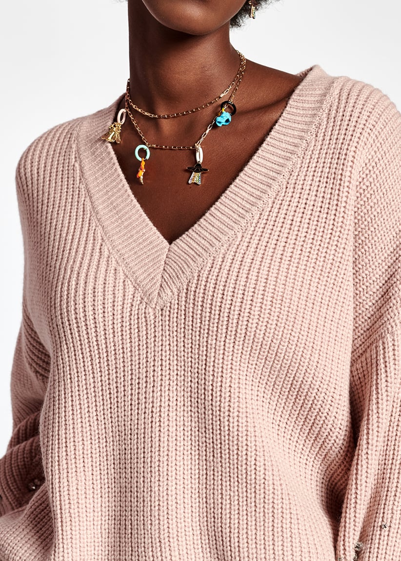 Pull rose avec strass RE—SSENTIEL seconde main photo 7