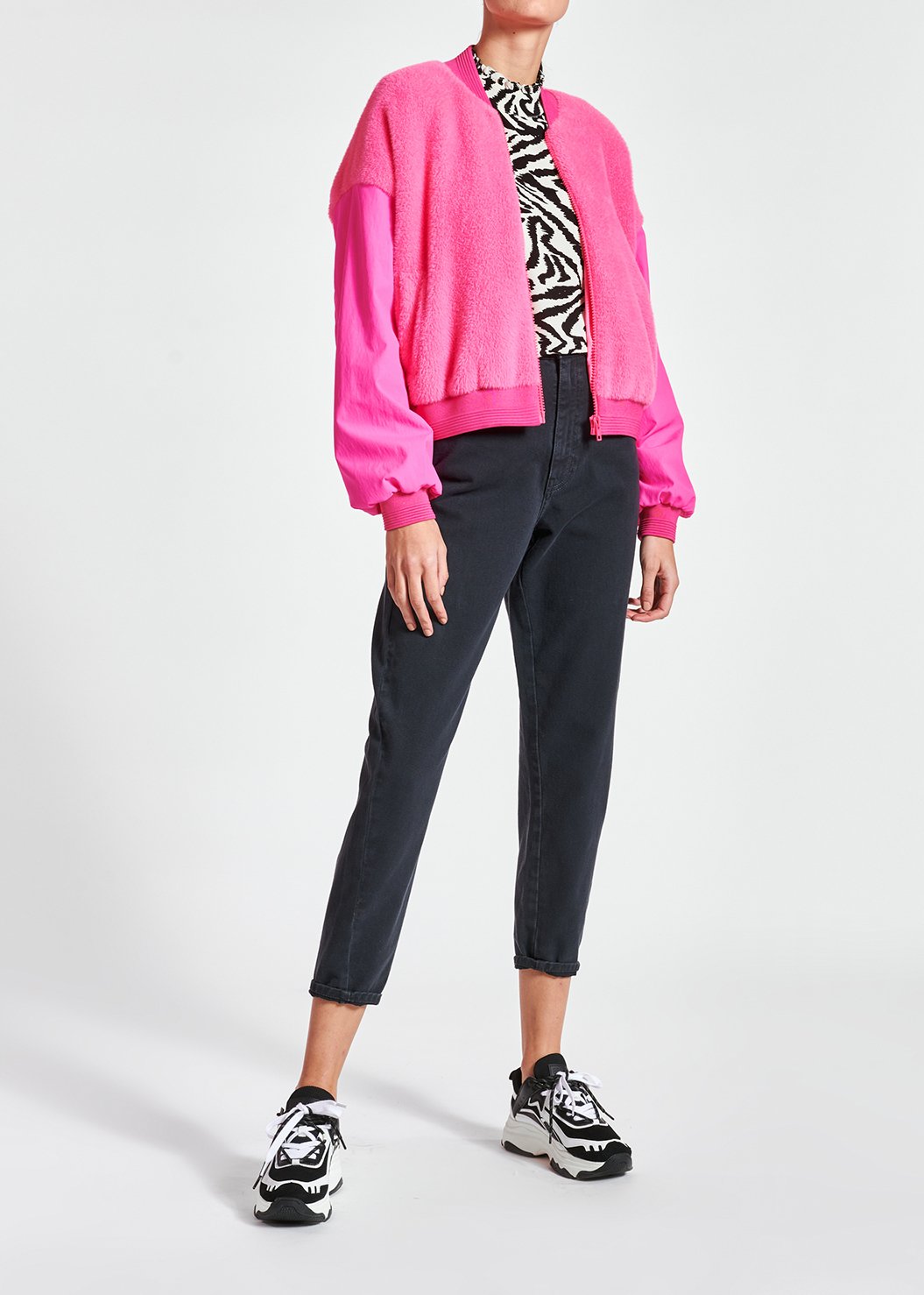 Black high waist loose-fit jeans RE—SSENTIEL second-hand photo 3