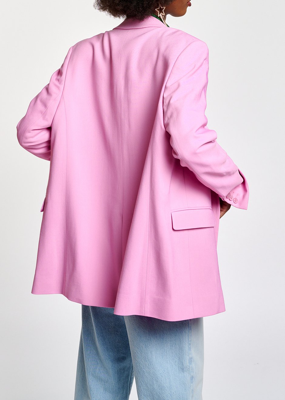 Veste croisée oversize rose RE—SSENTIEL seconde main photo 5