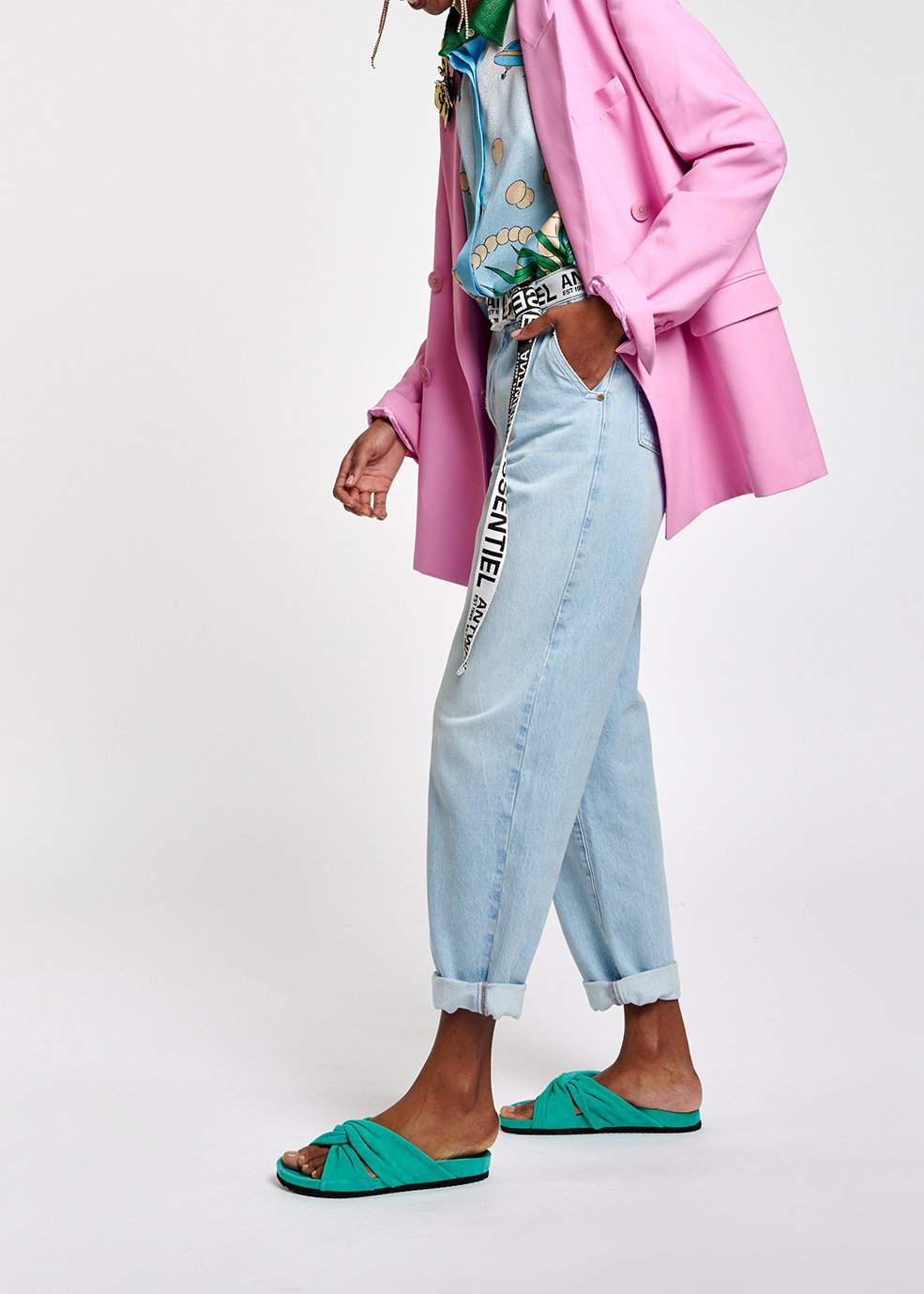 Veste croisée oversize rose RE—SSENTIEL seconde main photo 6