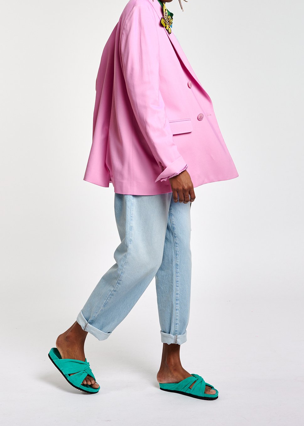 Veste croisée oversize rose RE—SSENTIEL seconde main photo 7
