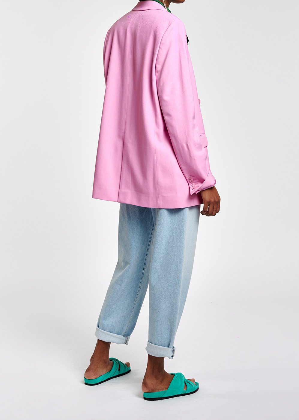 Veste croisée oversize rose RE—SSENTIEL seconde main photo 8