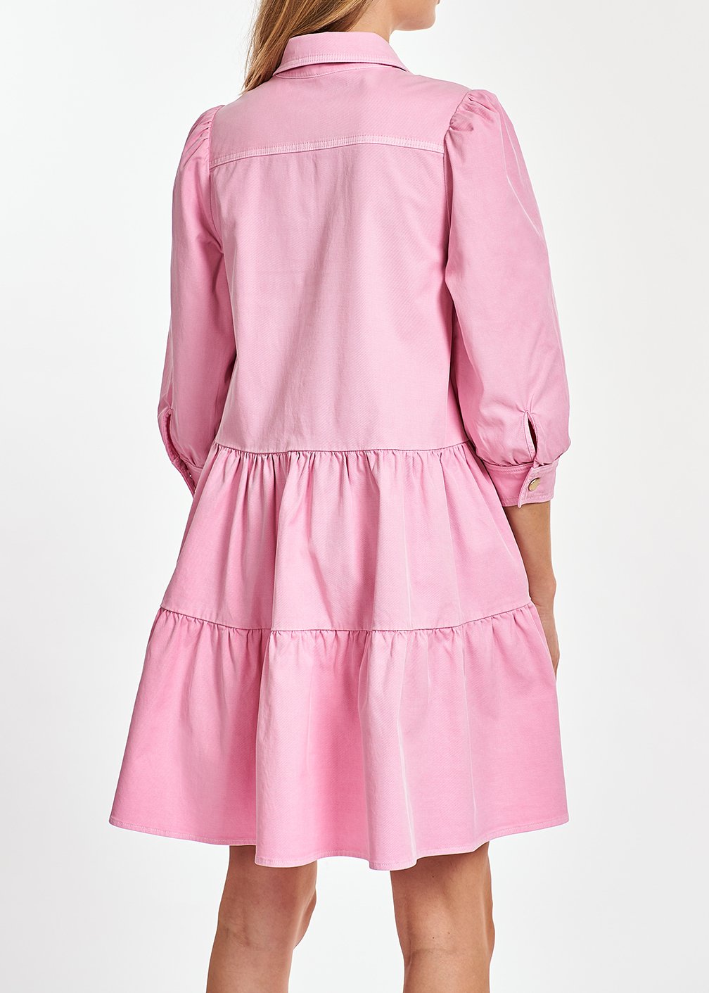 Roze midi-jeansjurk met A-lijn RE—SSENTIEL tweedehands photo 5