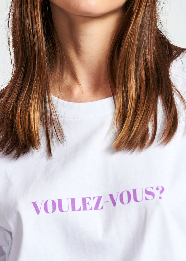 Wit oversized t-shirt van biokatoen RE—SSENTIEL tweedehands photo 3