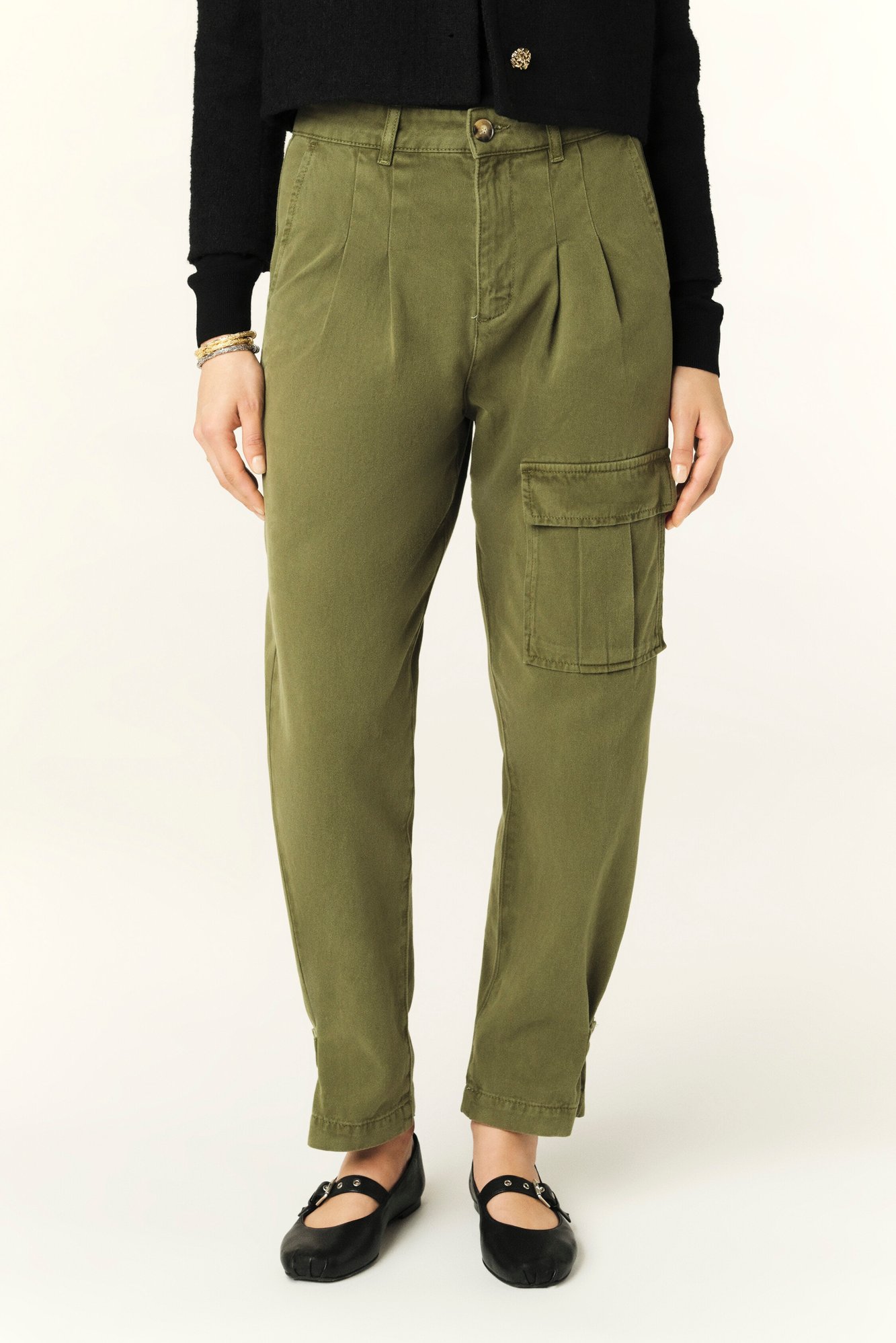 Kastanienbraune Hose Ba-sh Second-Hand photo 3