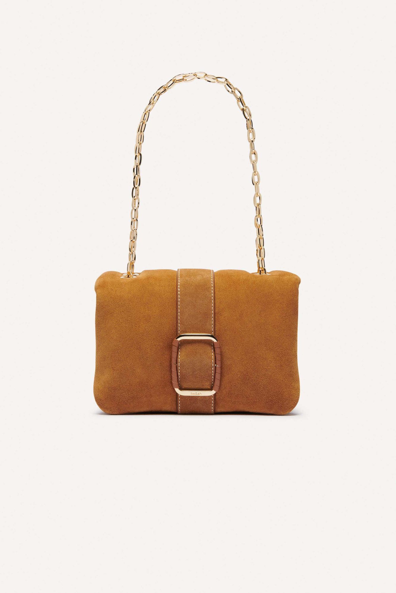TEDDY-PUFFTASCHE AUS WILDLEDER Ba-sh Second-Hand photo 1