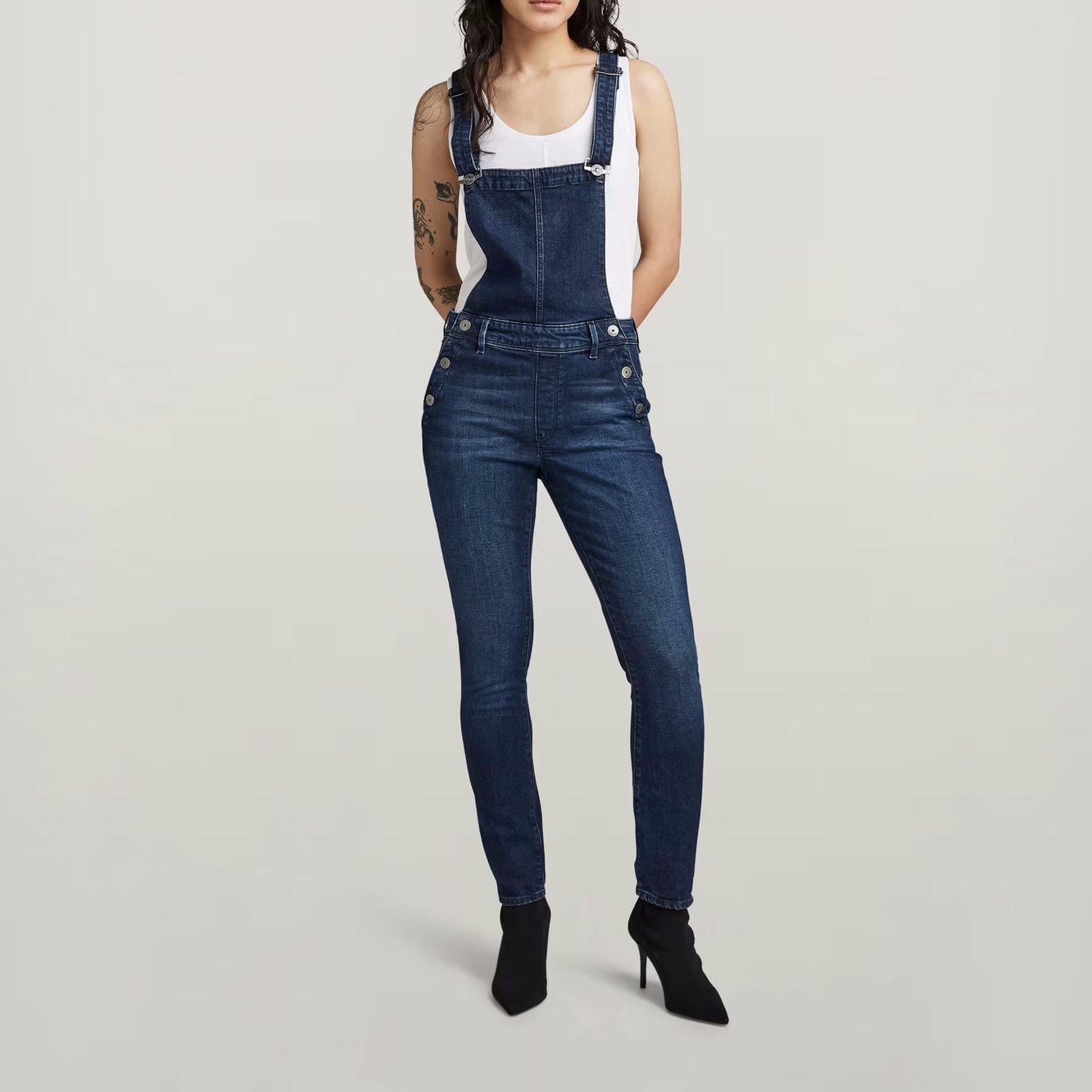 Lynn High Slim Navy Overall G-star Second-Hand photo 3