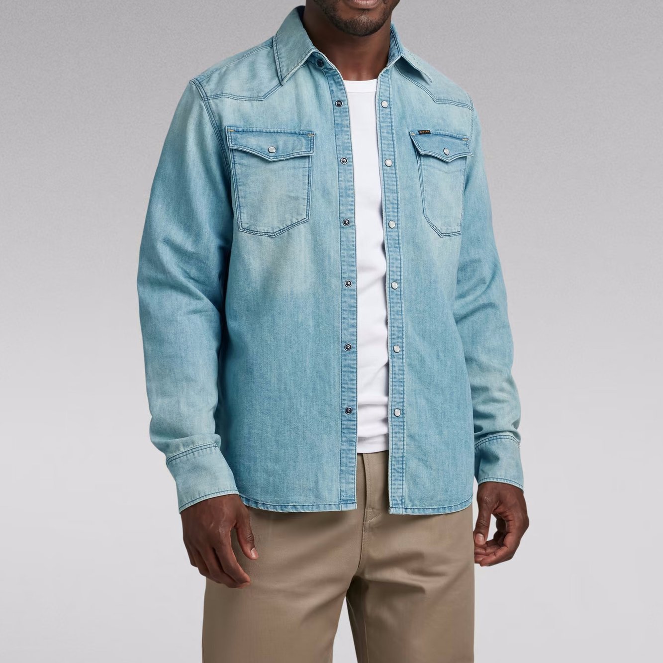 Premium 3301 Regular Denim Hemd G-star Second-Hand photo 3