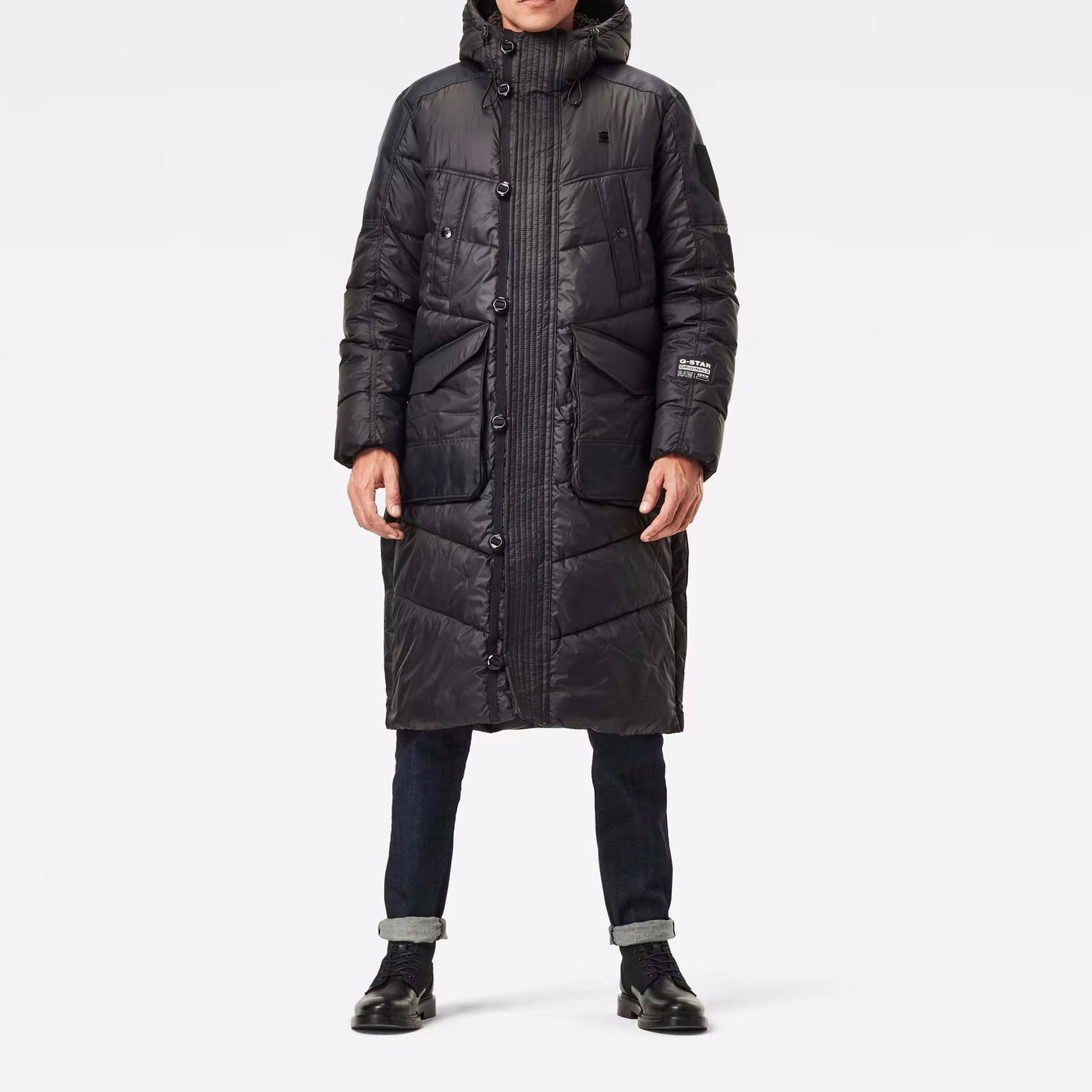 Utility Quilted Hooded Extra Long Parka G-star Second-Hand photo 3