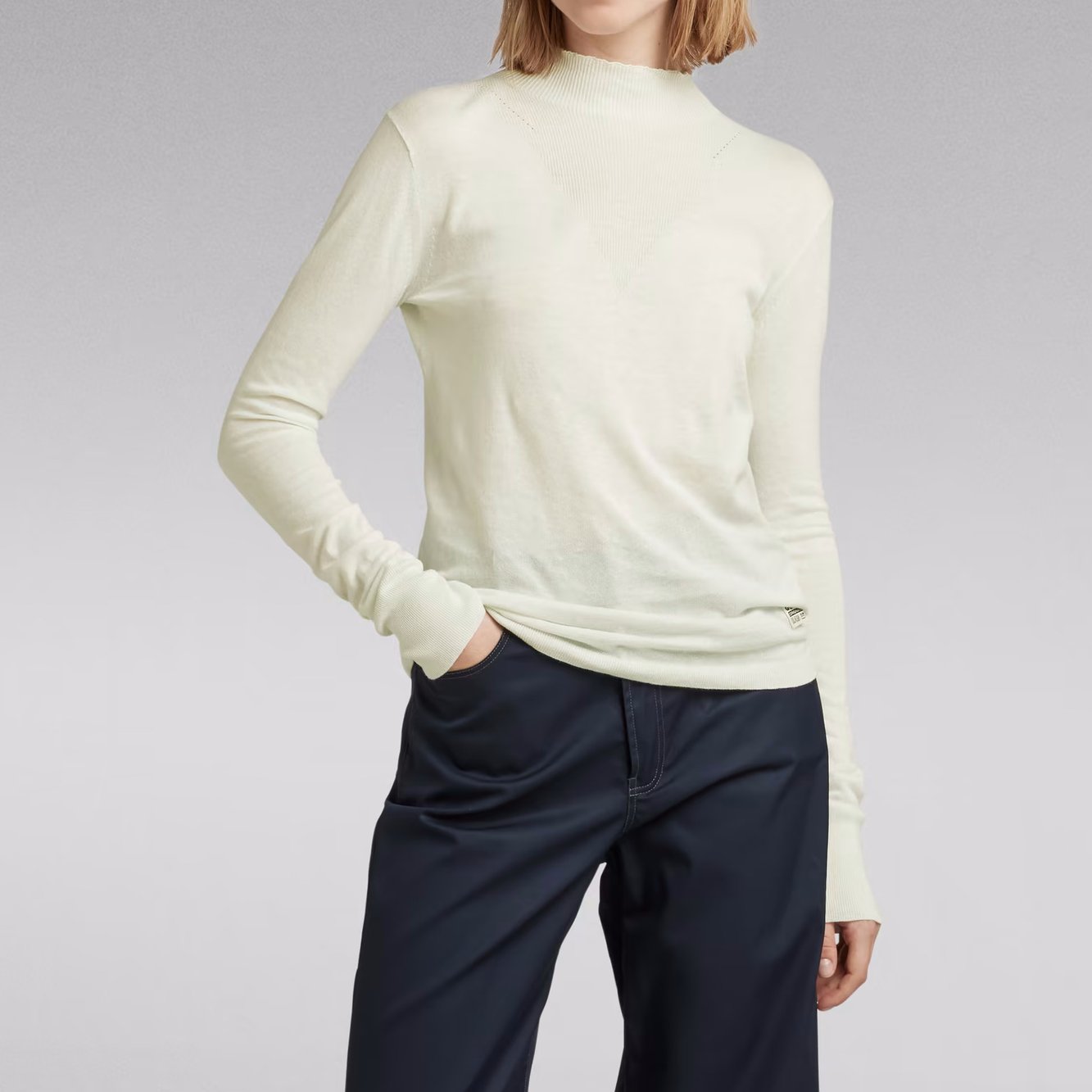 Stokyr Slim Knitted Turtleneck Pullover G-star Second-Hand photo 2