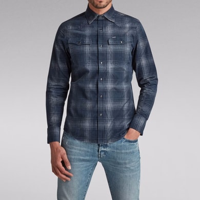 Chemise 3301 Slim Check G-star seconde main photo 2