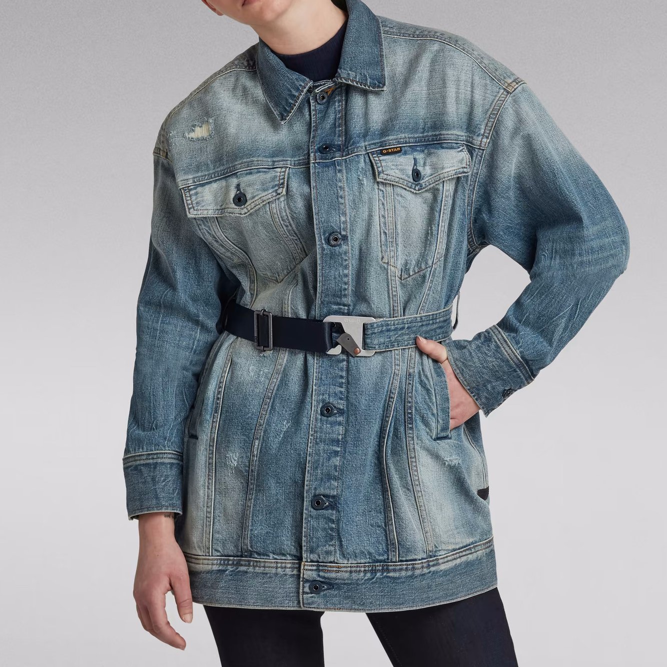 3301 XXL Boyfriend Jacke G-star Second-Hand photo 3
