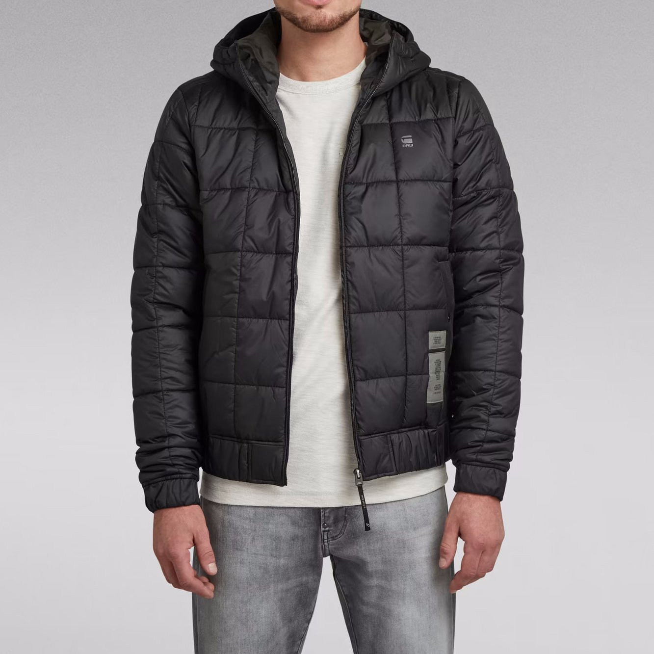 Meefic Square Quilted Hooded Jacke G-star Second-Hand photo 3