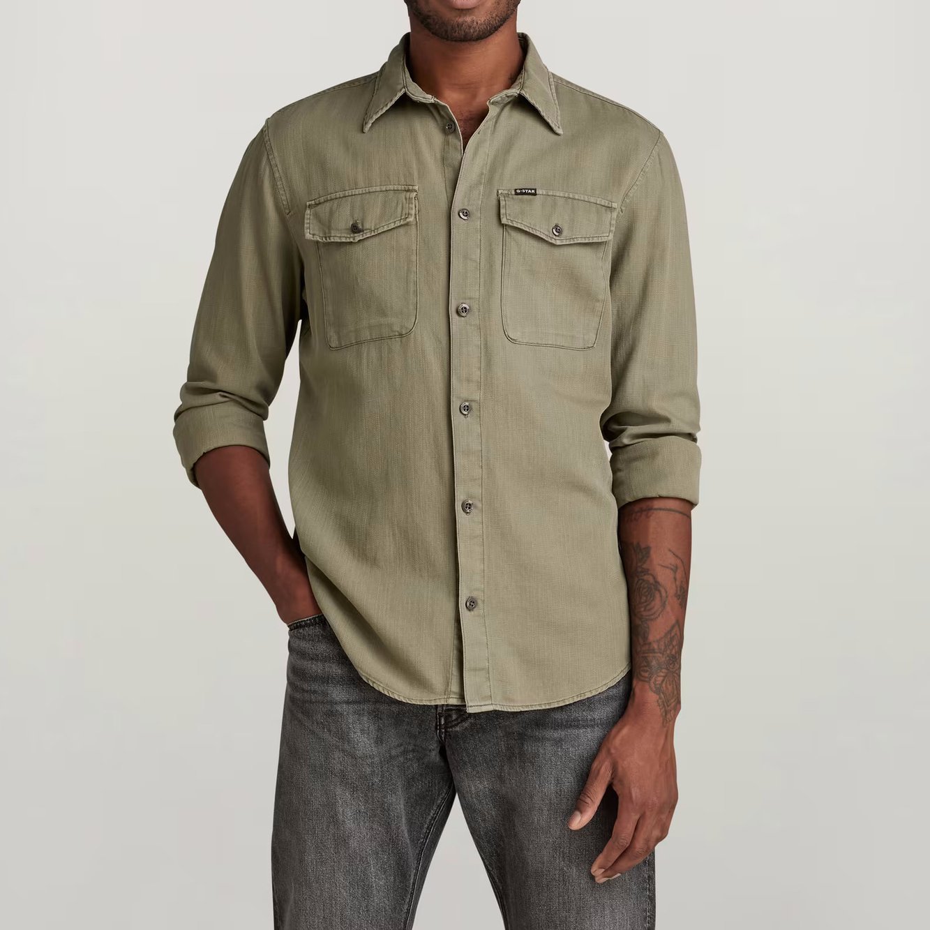 Marine Slim Hemd G-star Second-Hand photo 3