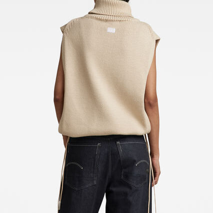 Knitted Top Open Side Turtle Neck G-star Second-Hand photo 4