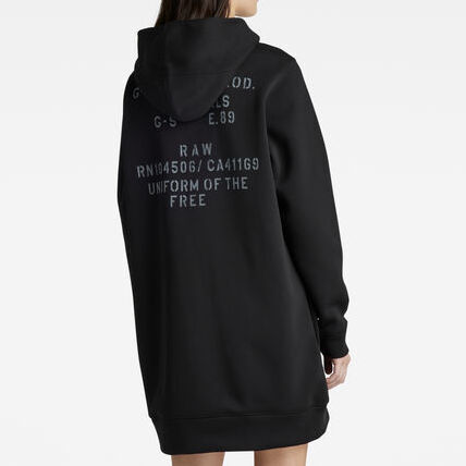 Hoodie Sweaterjurk Multi Graphic Loose G-star tweedehands photo 4