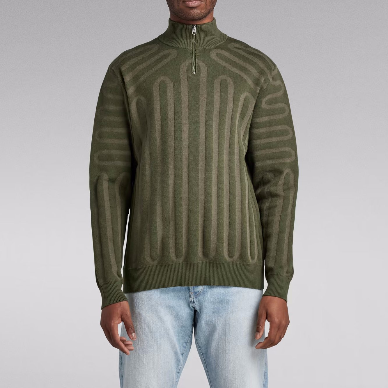 Gebreide Trui 3D Line Loose Half Zip G-star tweedehands photo 3