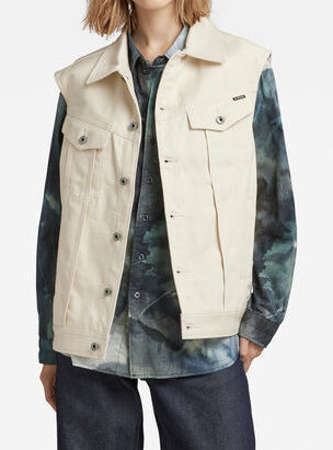 Veste Sans Manches Oversized Denim Evergreen G-star seconde main photo 2