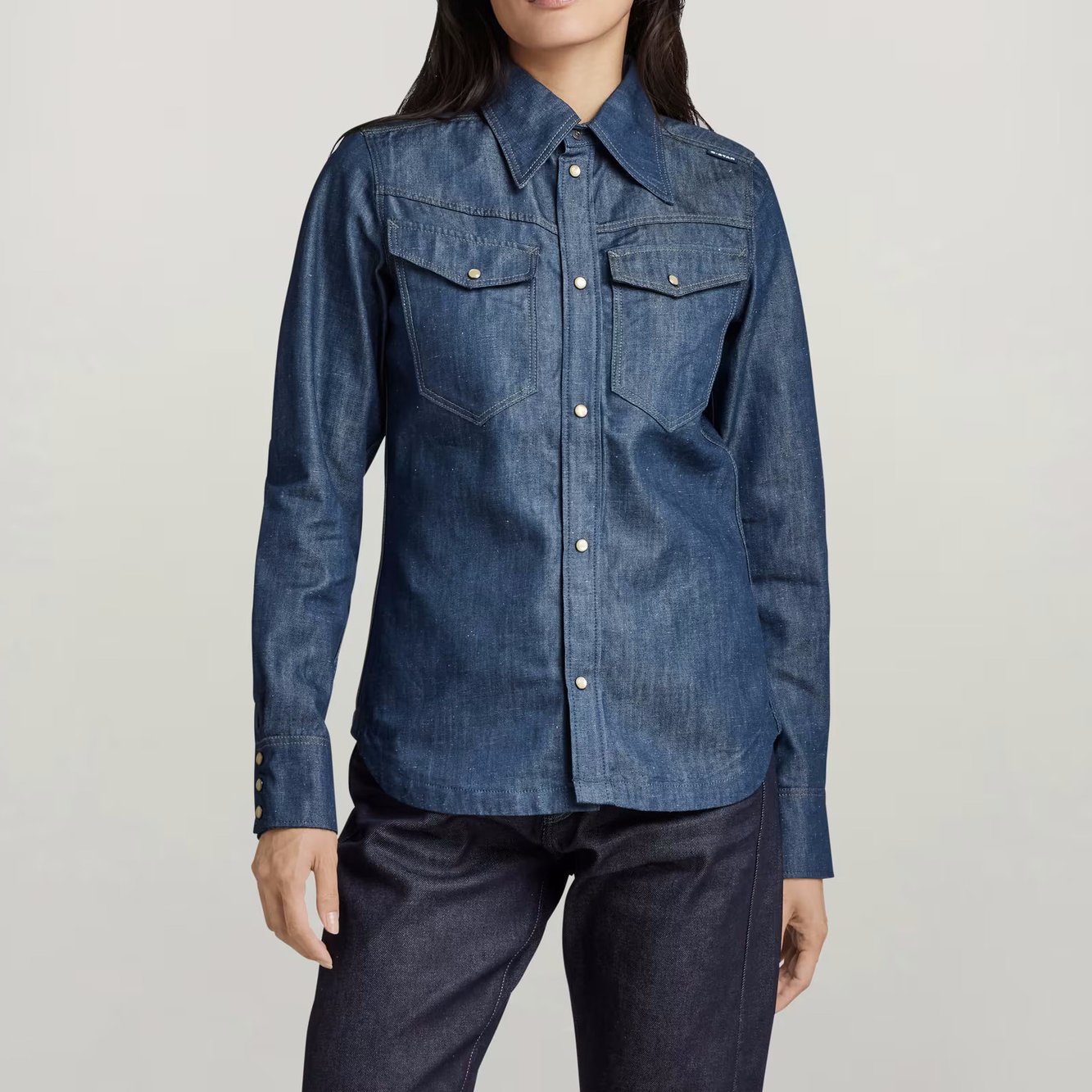 Premium 70'S Slim Denim Shirt G-star tweedehands photo 3