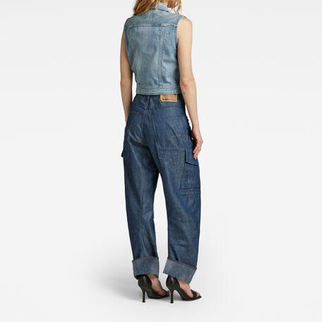 Pantalon Cargo 3D Boyfriend G-star seconde main photo 4