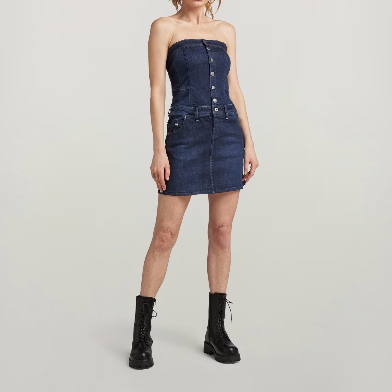 Y2K Denim Jurk G-star tweedehands photo 3