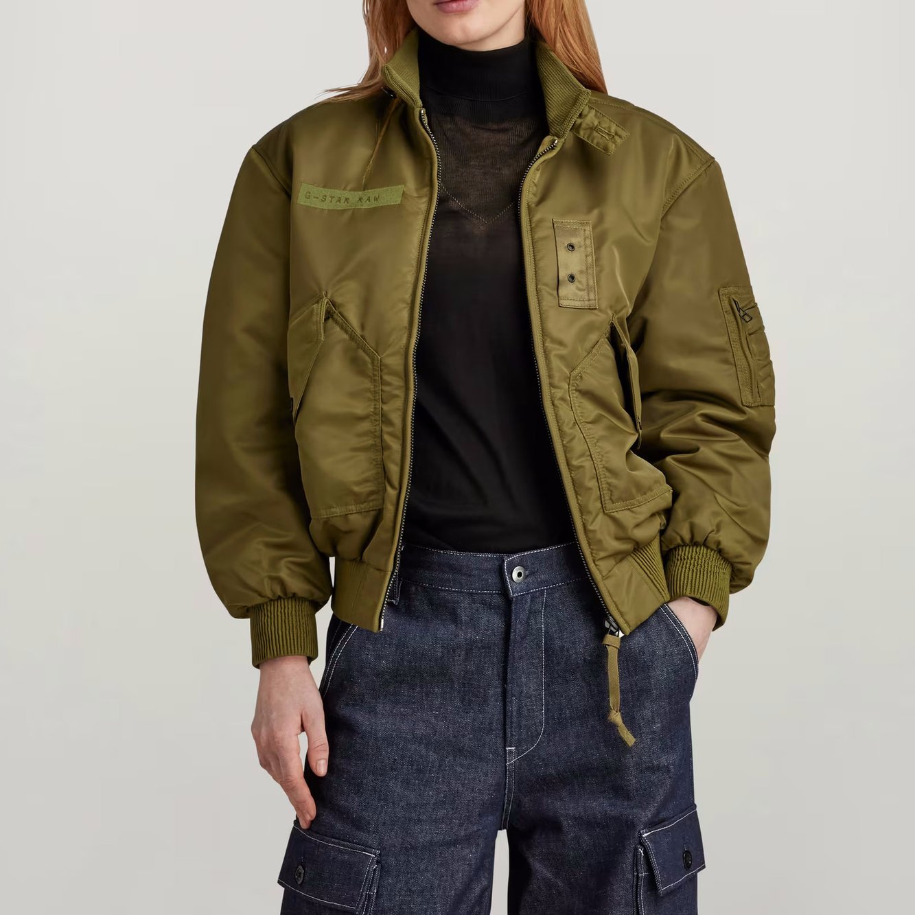 Nylon Bomber Jacke G-star Second-Hand photo 3