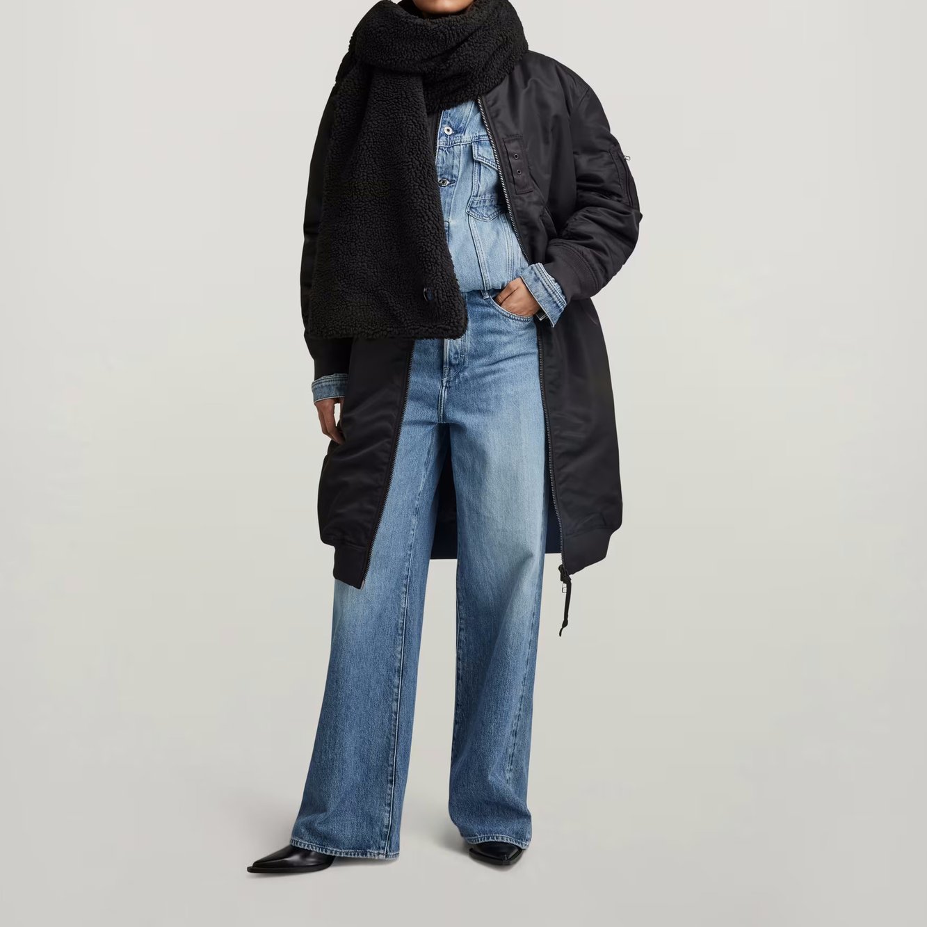 Long Bomber Jacke G-star Second-Hand photo 3