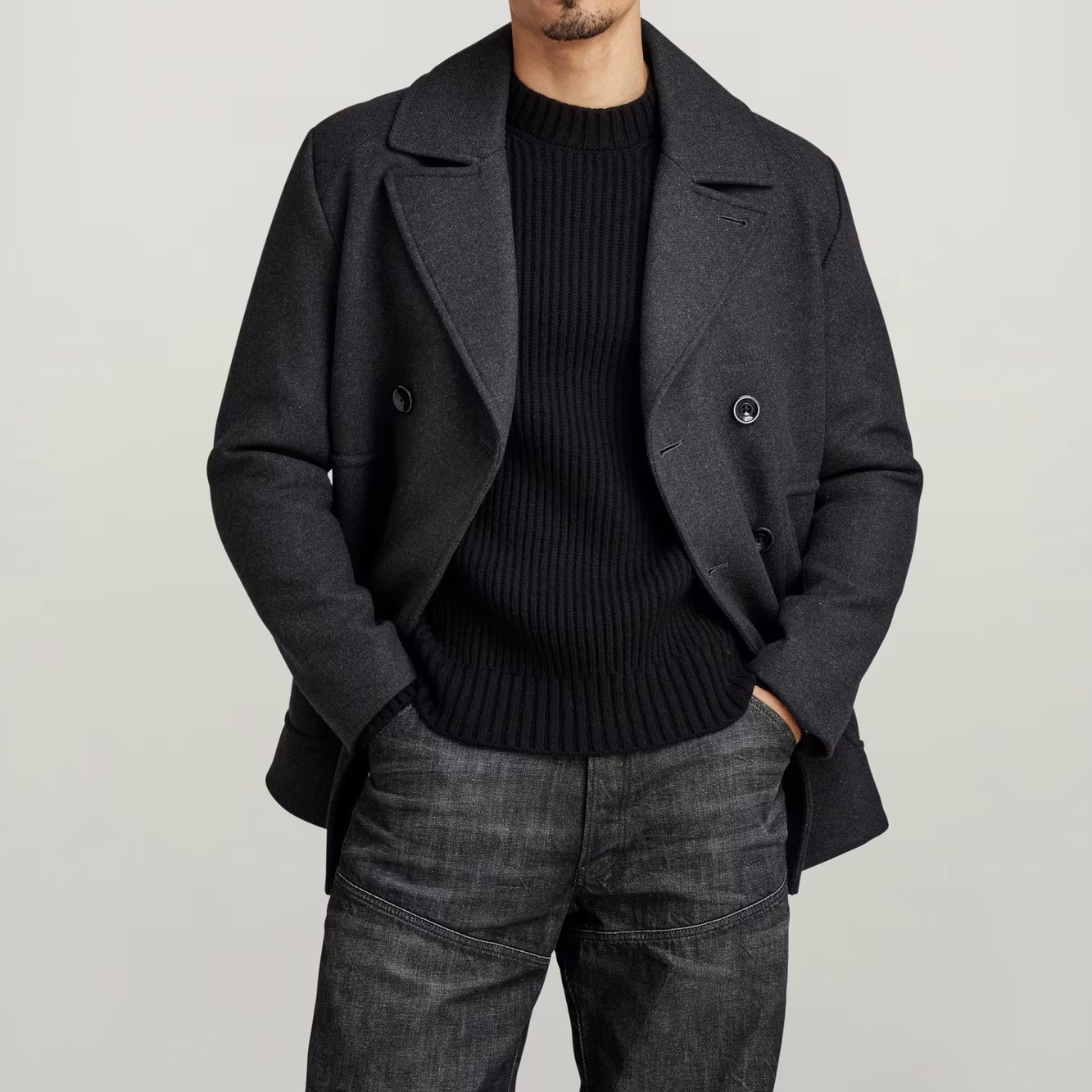 Premium Wool Peacoat G-star tweedehands photo 3