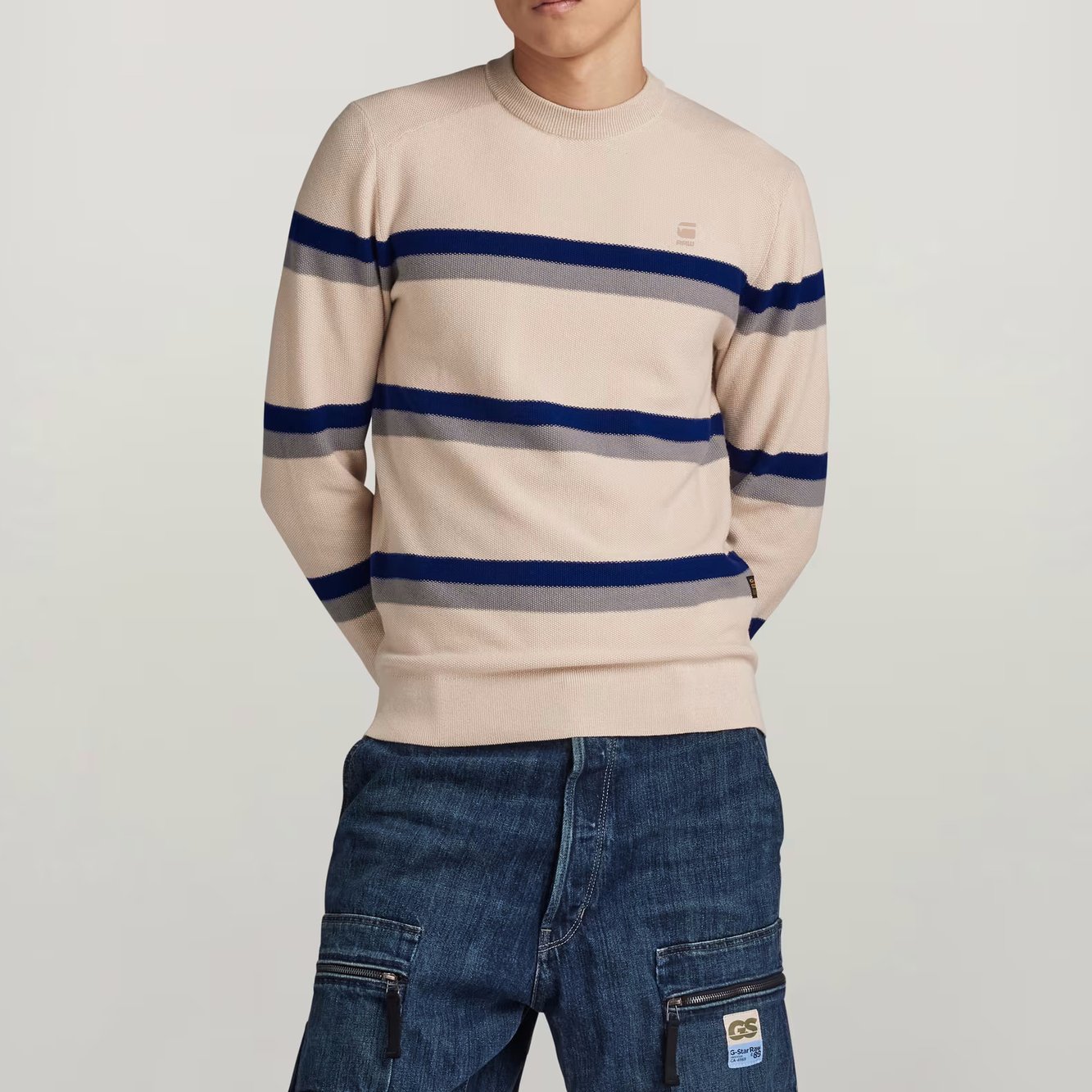 Stripe Knitted Pullover G-star Second-Hand photo 3
