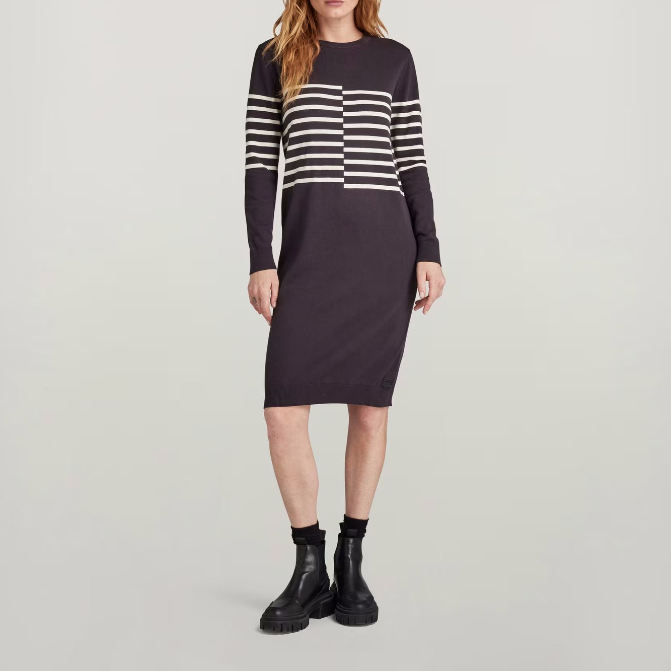 Broken Stripe Knitted Kleid G-star Second-Hand photo 3
