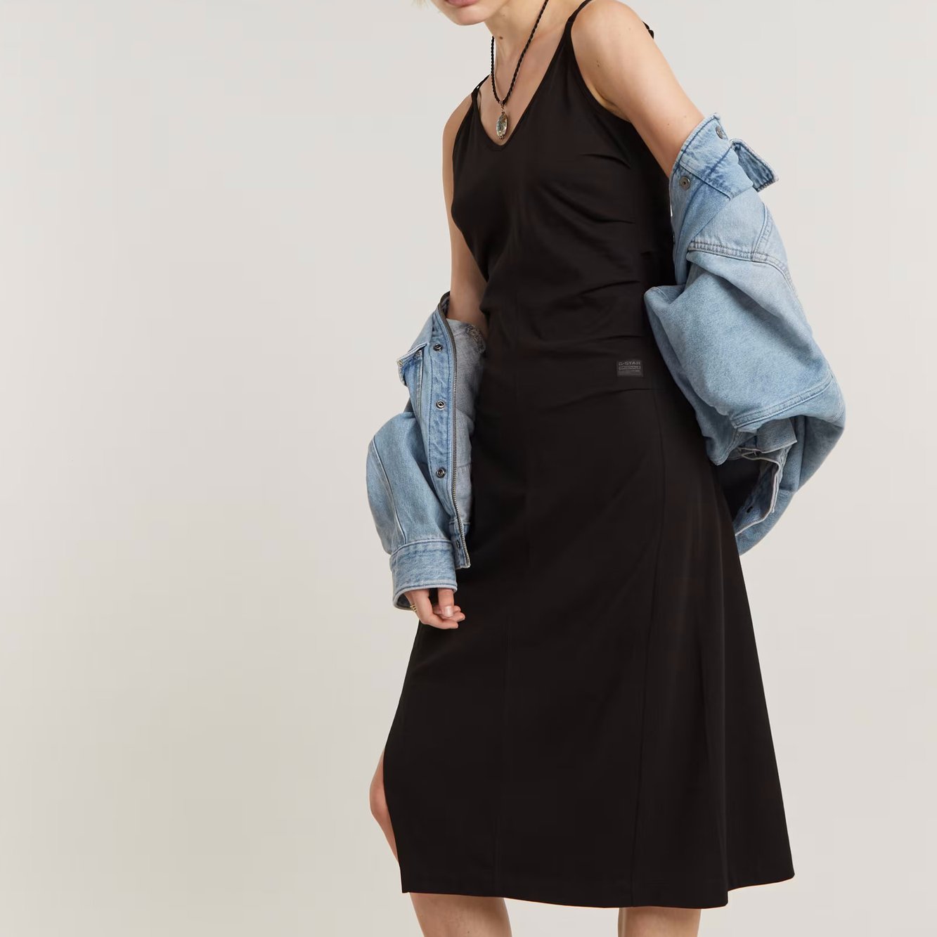 Spaghetti Strap Slit Jurk G-star tweedehands photo 3
