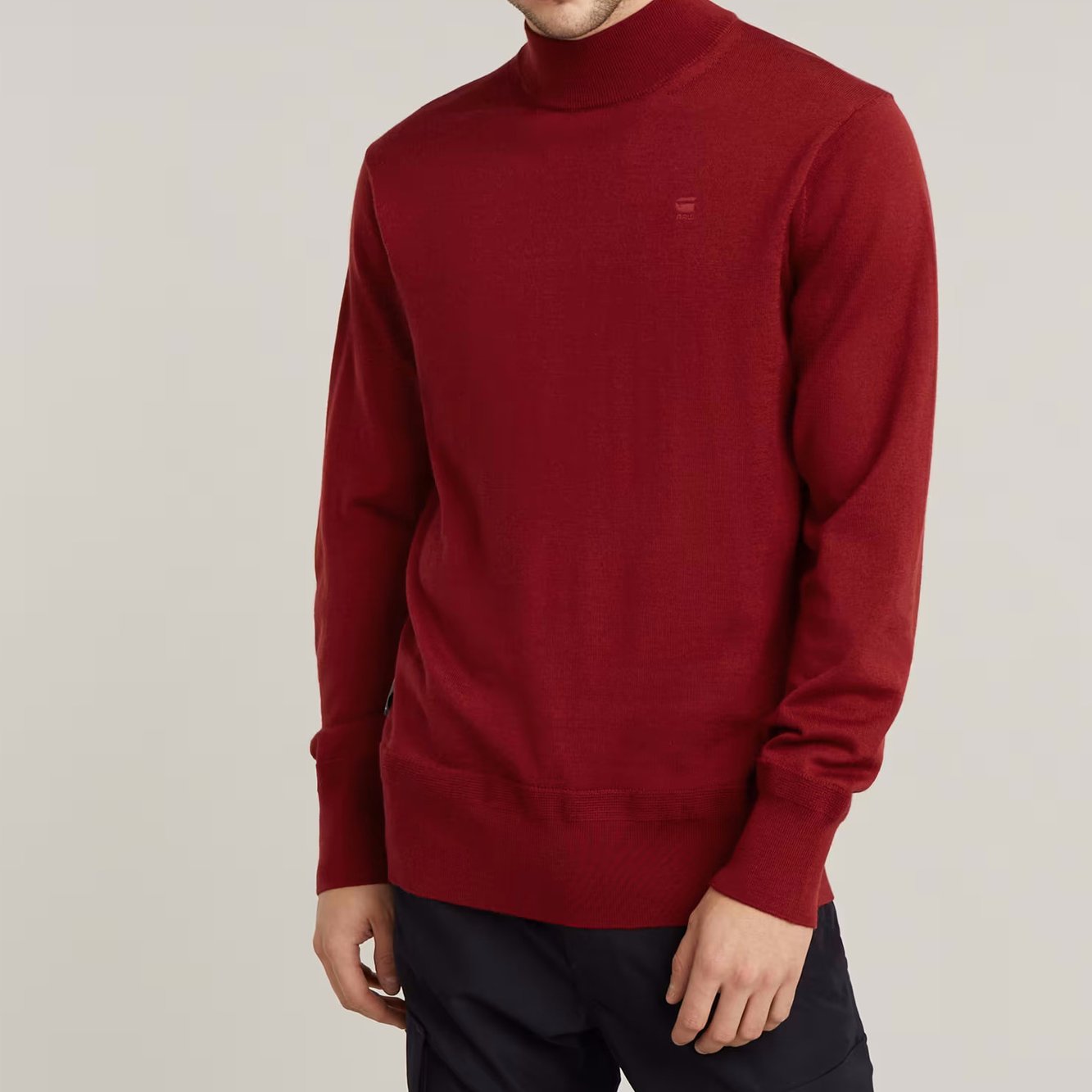 Pull En Maille Premium Core Mock Neck G-star seconde main photo 3