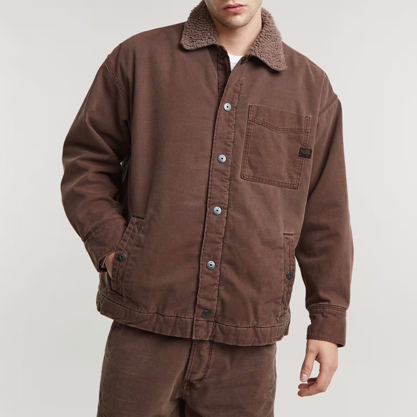 Boxy Fit Sherpa Jack G-star tweedehands photo 3