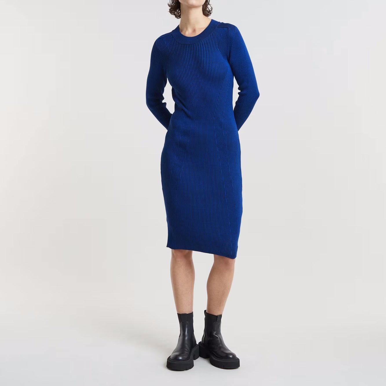 Plated Slim Knitted Kleid G-star Second-Hand photo 3