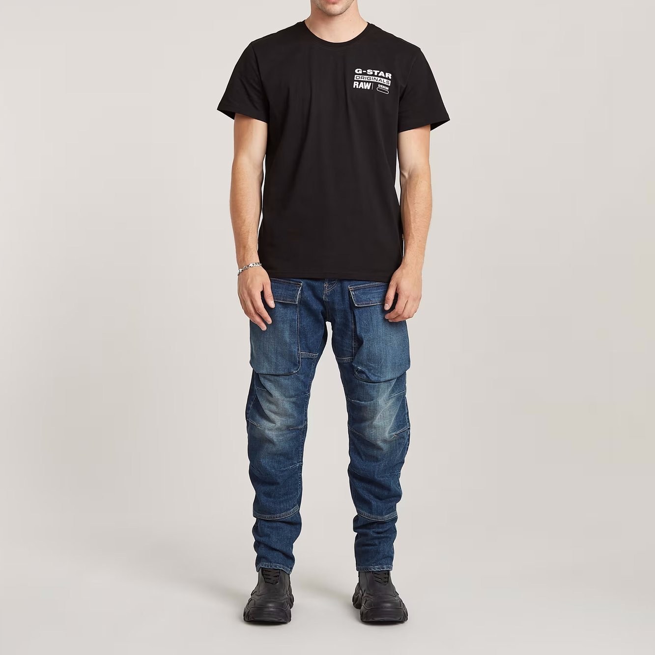 3D Regular Tapered Denim Cargo Jeans G-star tweedehands photo 4