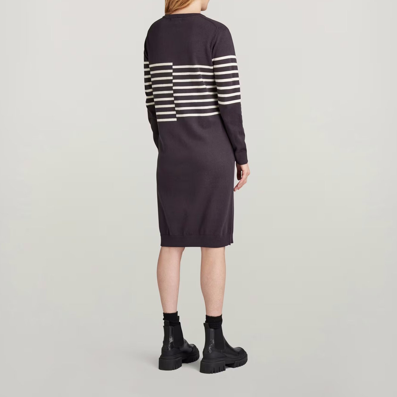 Broken Stripe Knitted Kleid G-star Second-Hand photo 4
