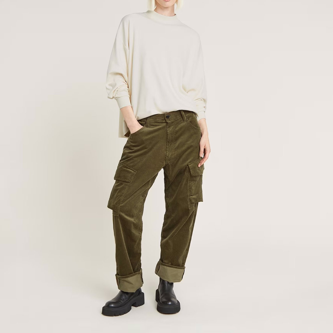 Cargo Cord 3D Boyfriend Hose G-star Second-Hand photo 4