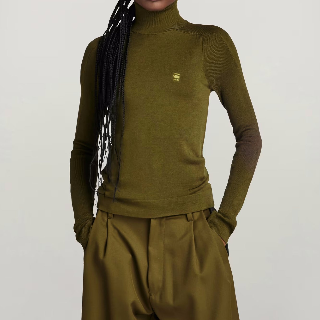 Core Slim Turtle Knitted Pullover G-star Second-Hand photo 3