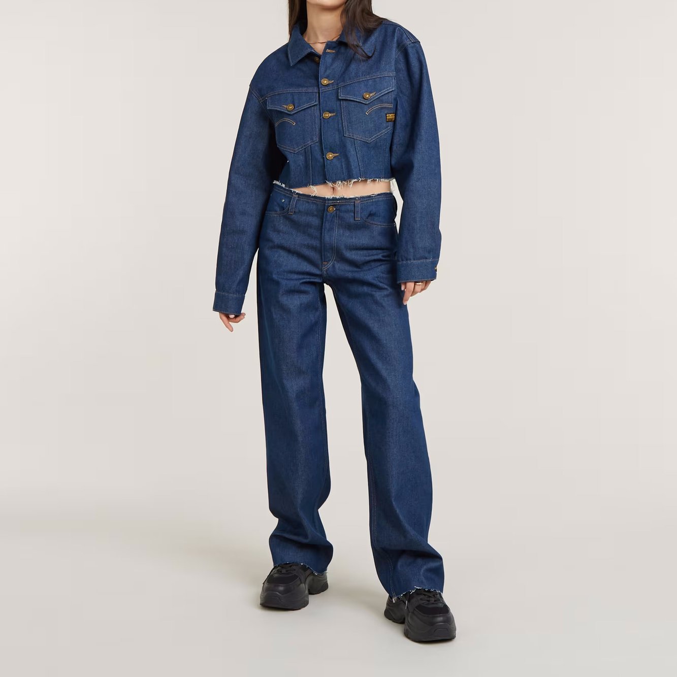 Jean Judee Cut Waistband Low Waist Loose G-star seconde main photo 4