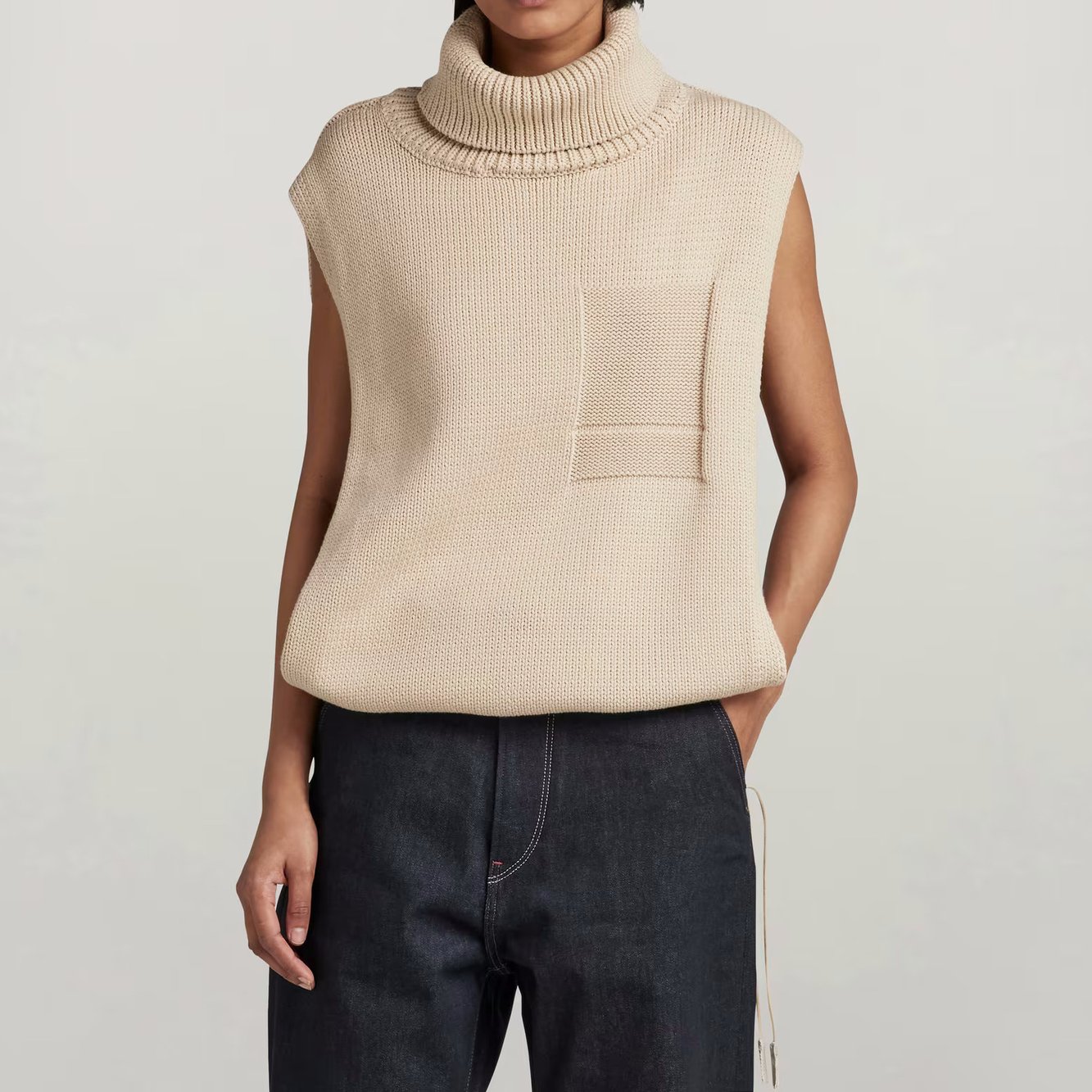 Knitted Top Open Side Turtle Neck G-star Second-Hand photo 3