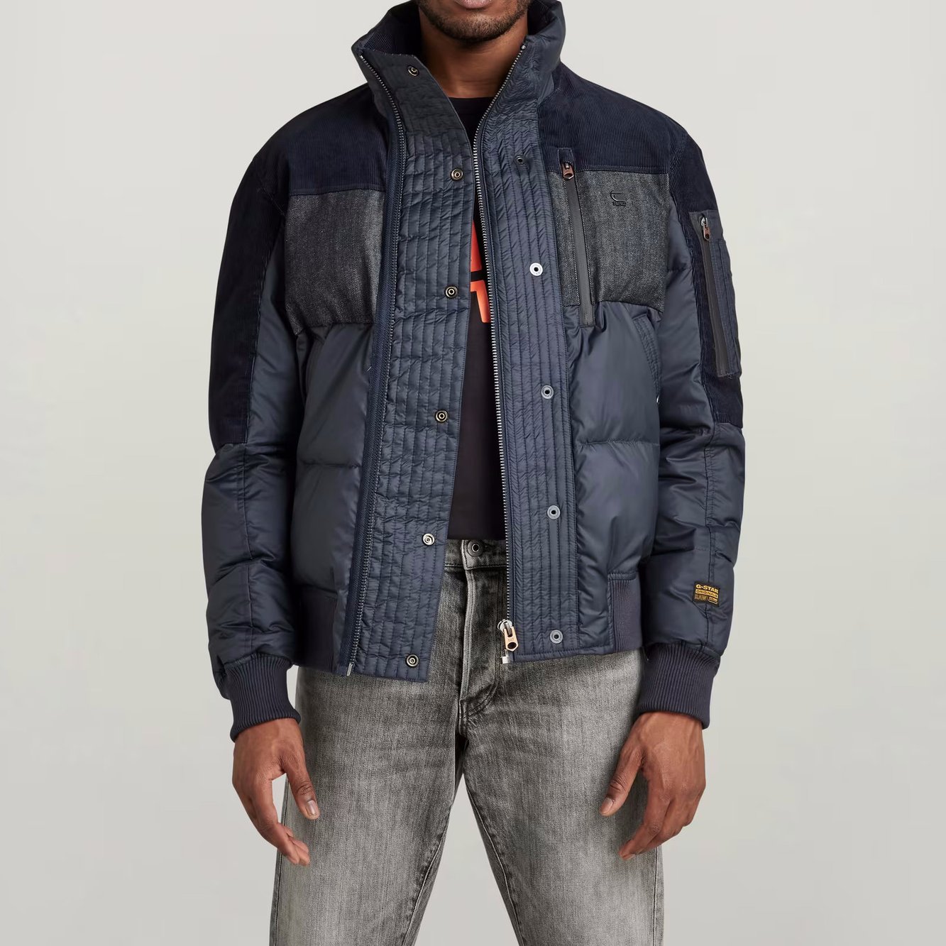 Denim Mix Quilted Puffer Jacke G-star Second-Hand photo 2