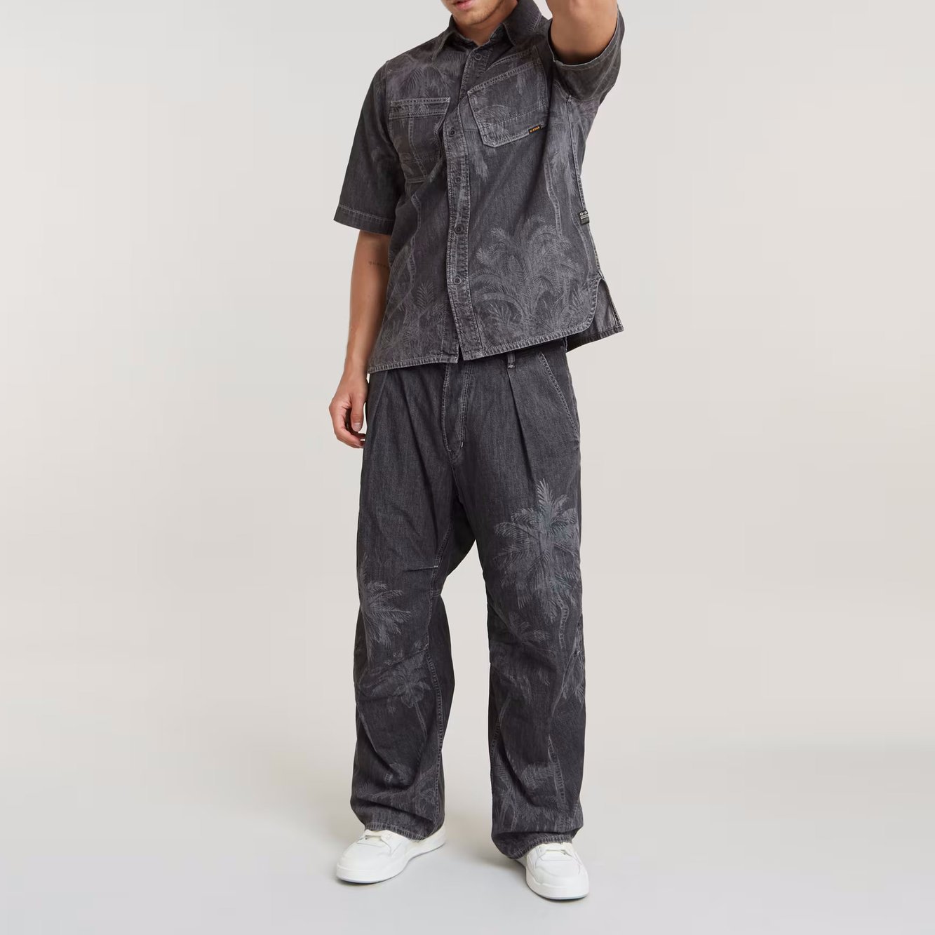 Palm Pleated Denim Broek G-star tweedehands photo 4
