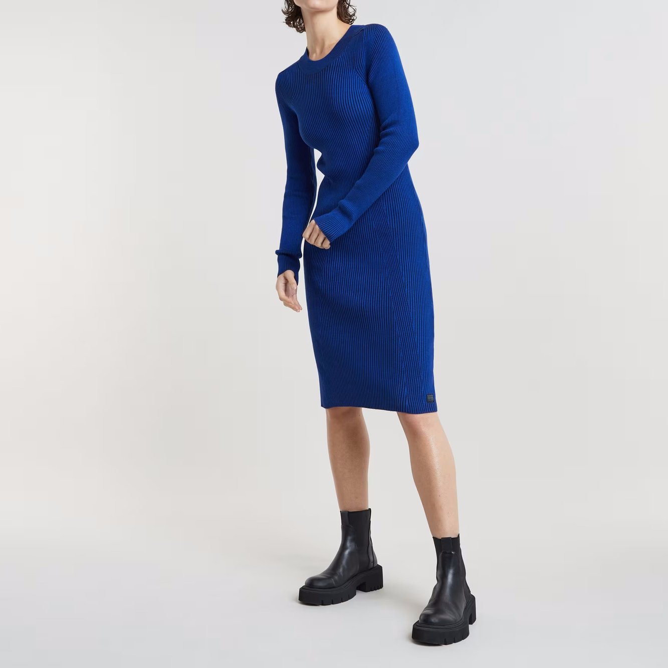 Plated Slim Knitted Kleid G-star Second-Hand photo 4